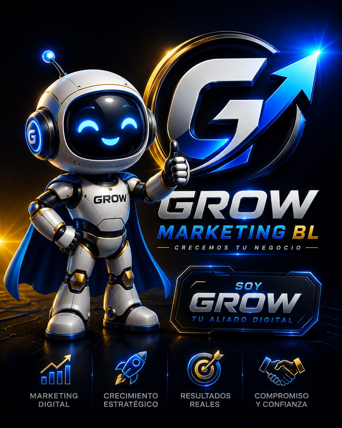 Mascota Grow Marketing BL