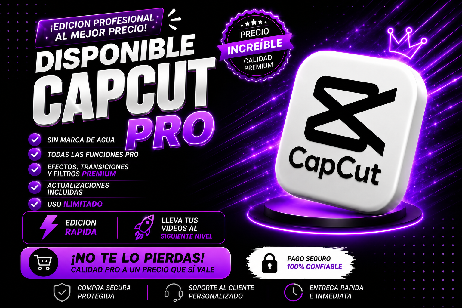 CAPCUT PRO 1 MES